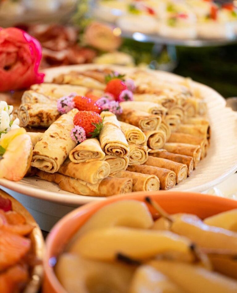 crepes roulées du buffet brunch de manger bonard